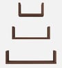 Easton Wall Shelf In Dark Acacia Color