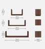 Easton Wall Shelf In Dark Acacia Color