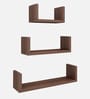 Easton Wall Shelf In Dark Acacia Color