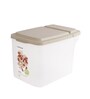 Easy 3.2 L Transparent Plastic Food Storage Container with Ivory Flip Lid