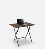 EasyFold Foldable Study Table in Dark Acacia Finish