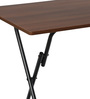 EasyFold Foldable Study Table in Dark Acacia Finish