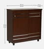 EasySlide 16-Pairs Shoe Cabinet In Classic Walnut Finish