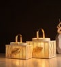 Ivory Eaves Lanterns Set