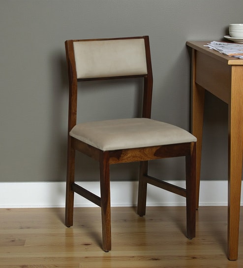 Ebeltoft Sheesham Wood Dining Chairs In Provincial Teak Finish (Set Of 2)