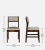 Ebeltoft Sheesham Wood 6 Seater Dining Set In Provincial Teak Finish With Porcelain Top