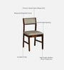 Ebeltoft Sheesham Wood 6 Seater Dining Set In Provincial Teak Finish With Porcelain Top