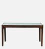 Ebeltoft Sheesham Wood 6 Seater Dining Set In Provincial Teak Finish With Porcelain Top
