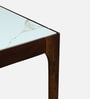 Ebeltoft Sheesham Wood 6 Seater Dining Set In Provincial Teak Finish With Porcelain Top