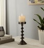 Ebon Whisper Black Candle Holders