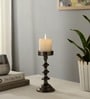Ebon Whisper Black Candle Holders