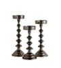 Ebon Whisper Candle Holders Set Of 3 In Black