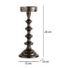 Ebon Whisper Candle Holders Set Of 3 In Black