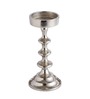 Ebon Whisper Candle Holders Set Of 3 In Silver
