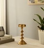 Ebon Whisper Gold Candle Holders