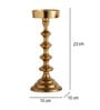 Ebon Whisper Gold Candle Holders