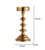 Ebon Whisper Gold Candle Holders