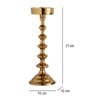 Ebon Whisper Gold Candle Holders