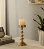 Ebon Whisper Gold Candle Holders