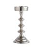Ebon Whisper Silver Candle Holders