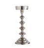 Ebon Whisper Silver Candle Holders