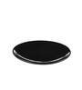 Ebony Black 7 Inch (Set of 4) Ceramic Quarter Plate