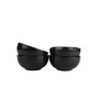 Ebony Black 8 Pcs Ceramic Dinner Set