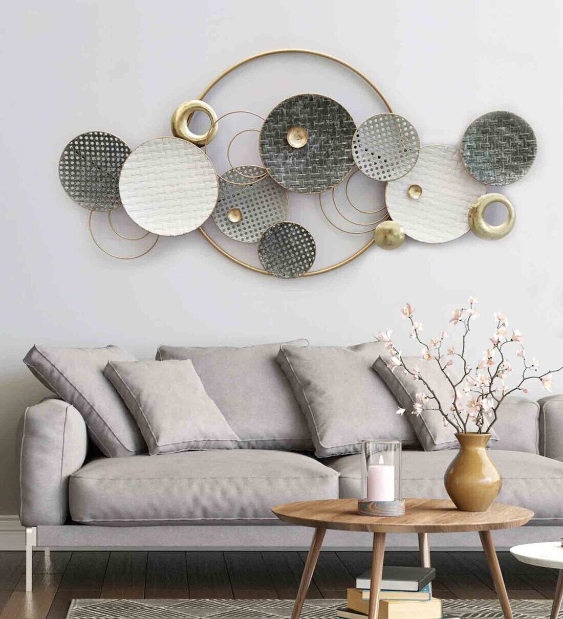 Buy Ecstatic Motion Abstract Metal Wall Art in Multicolour by Dekor