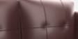 Ecliptic Leatherette 3 Seater Sofa in Burgundy Colour