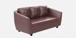 Ecliptic Leatherette 3 Seater Sofa in Burgundy Colour