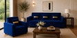 Eco Prima (3+1+1) Sofa Set Sofa In Blue Color