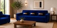 Eco Prima (3+1+1) Sofa Set Sofa In Blue Color