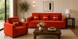 Eco Prima (3+1+1) Sofa Set Sofa In Orange Color