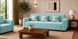 Eco Prima (3+1+1) Sofa Set Sofa In Teal Color