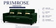 Eco Prima 3 Seater Sofa In Green Color