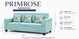 Eco Prima 3 Seater Sofa In Teal Color