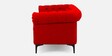 Ecru Fabric 3 Seater Sofa in Red Colour