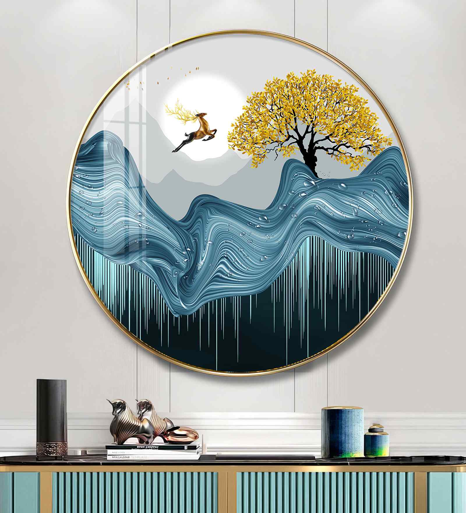 Echoes Of Nature Acrylic Round Wall Art