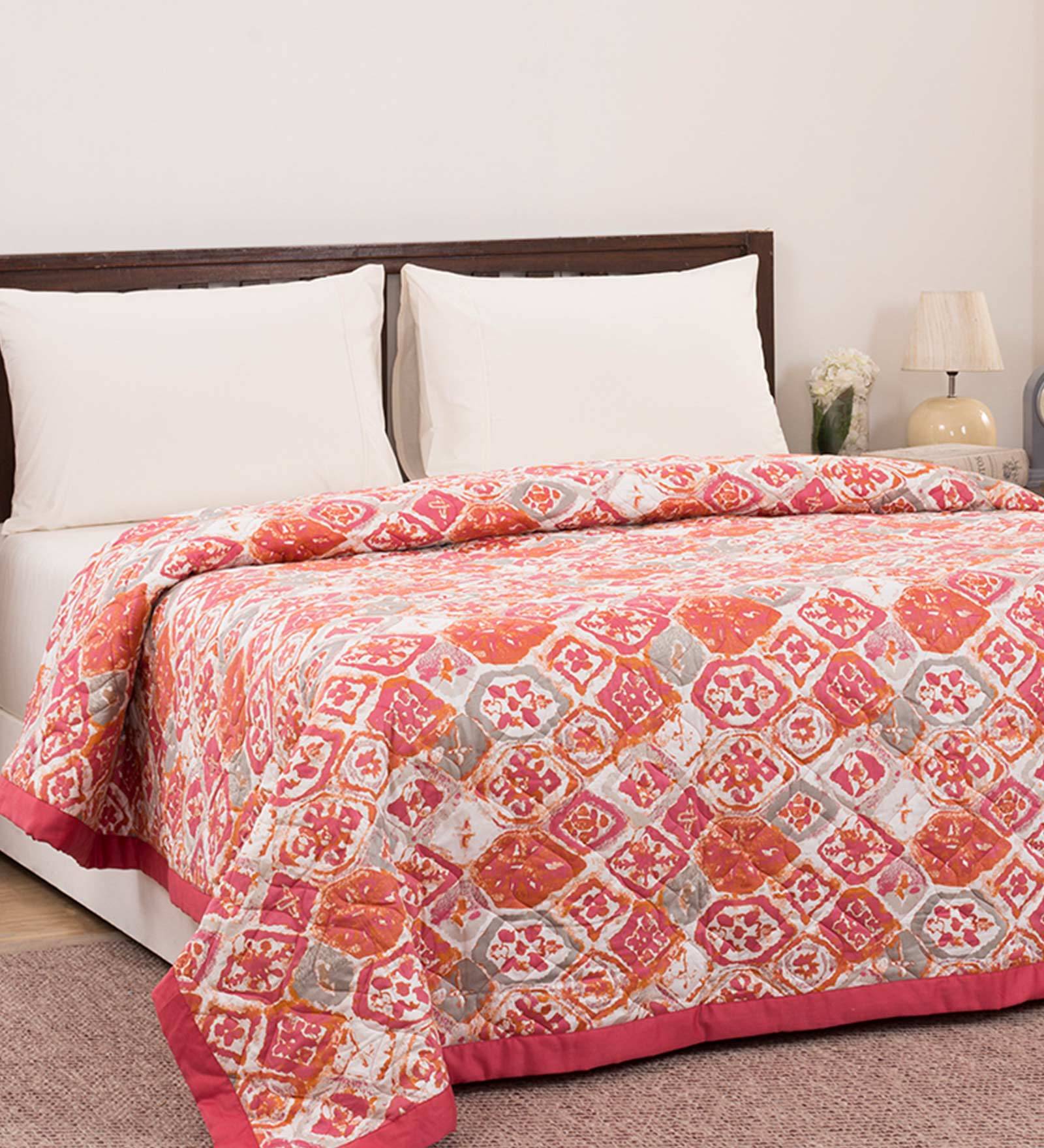 Buy Eclectic Treasures Cotton Fill Double Bed AC Comforter by Maspar at
