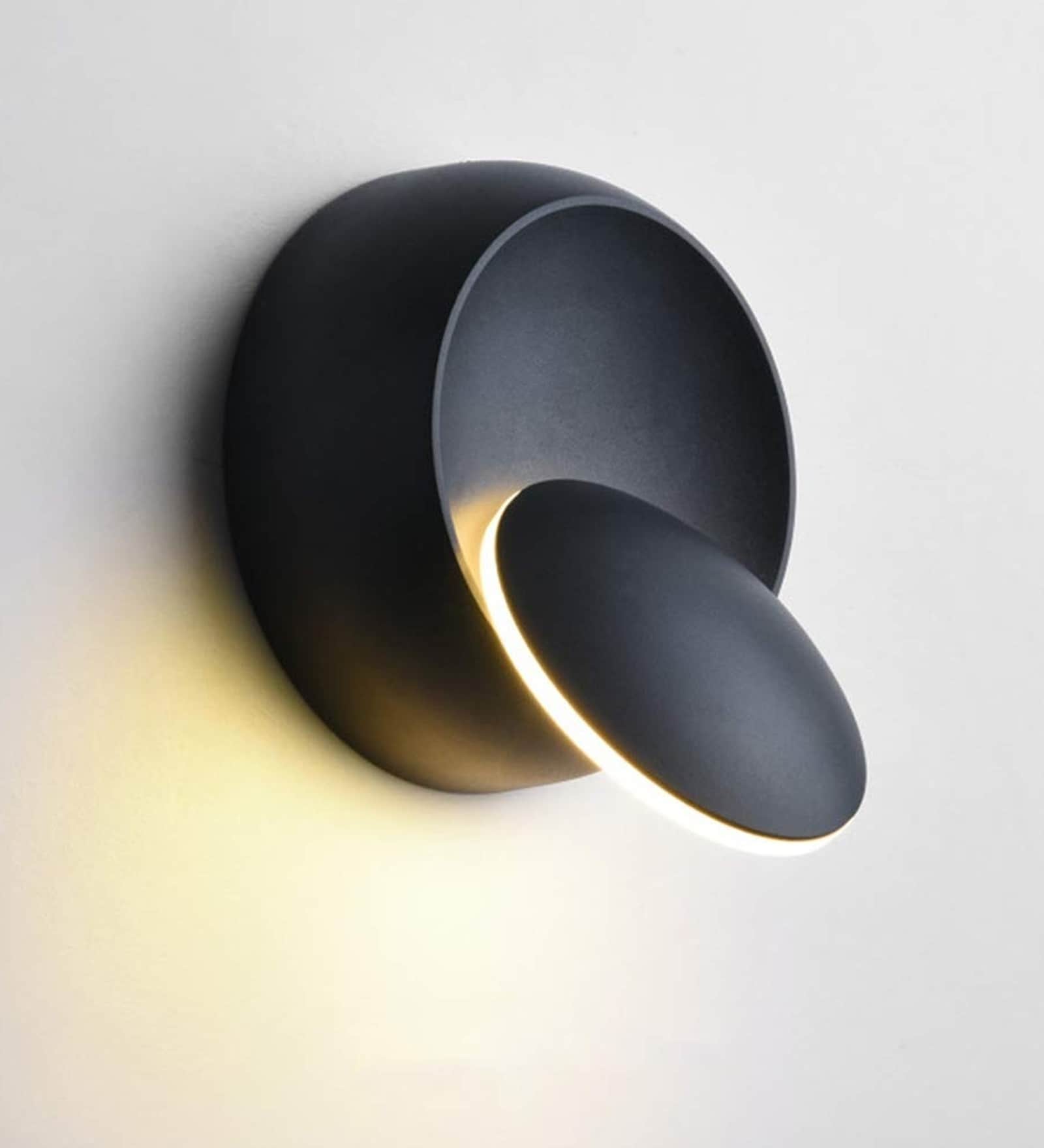 Eclipse Sand Black Novelty Wall Sconce LED Light