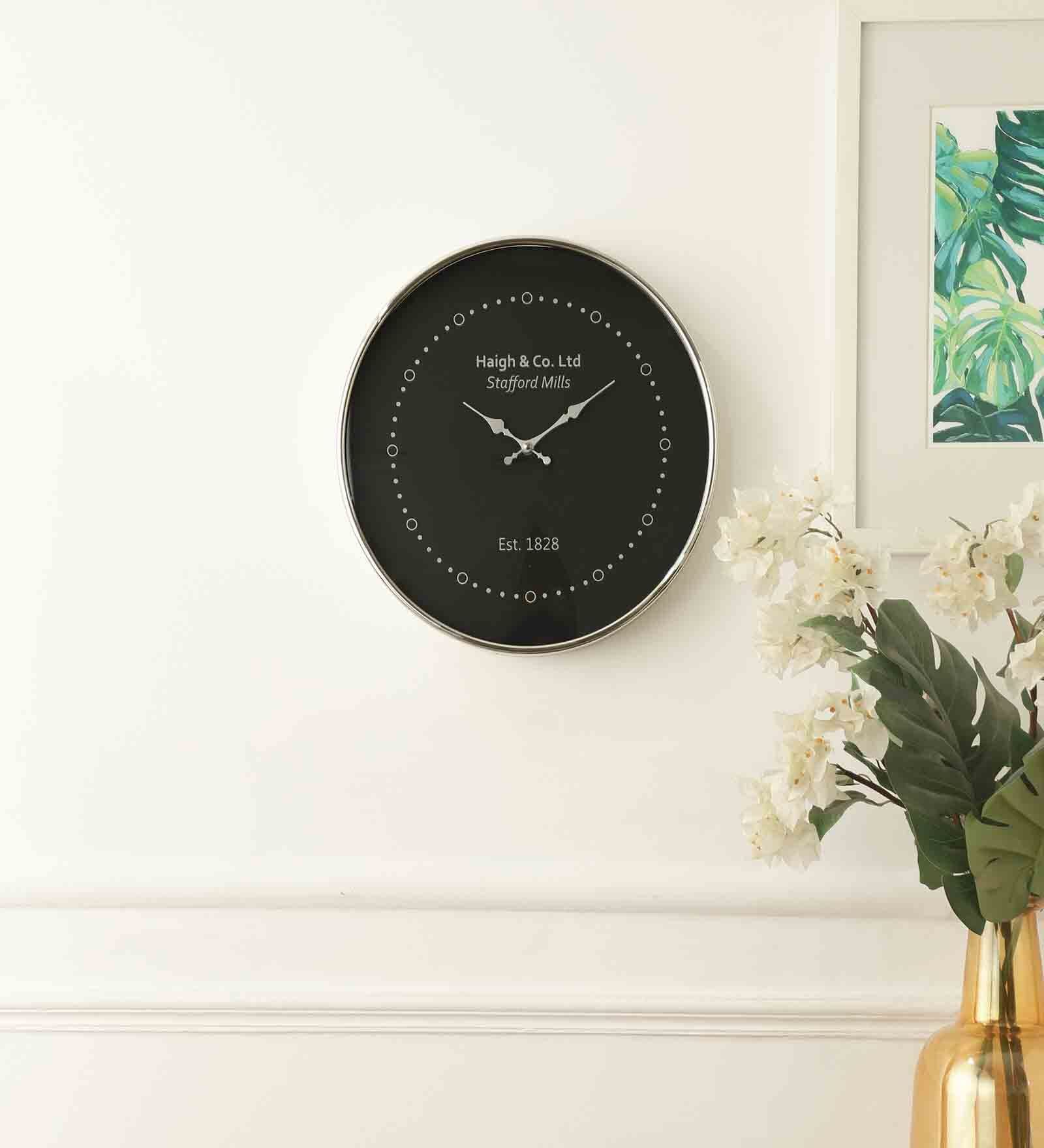 Gold Aluminium Eclipse Shine Wall Clock