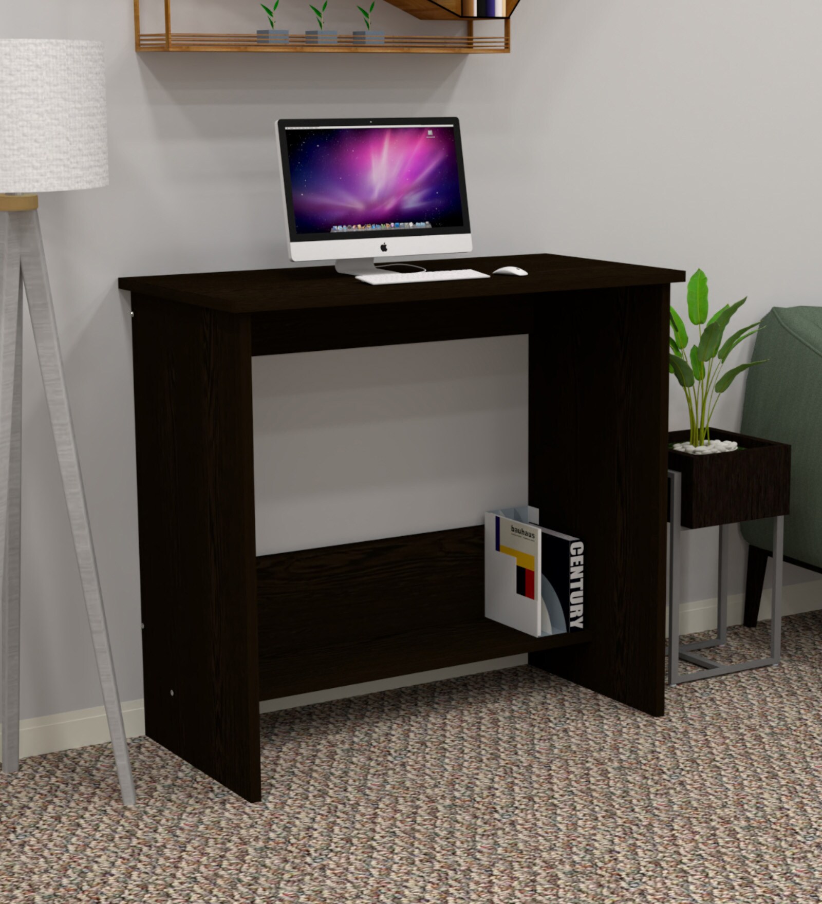 ECO Corner rounded Top with One Tier Open Shelve in Chiyoda Wange anti finger impression Finish