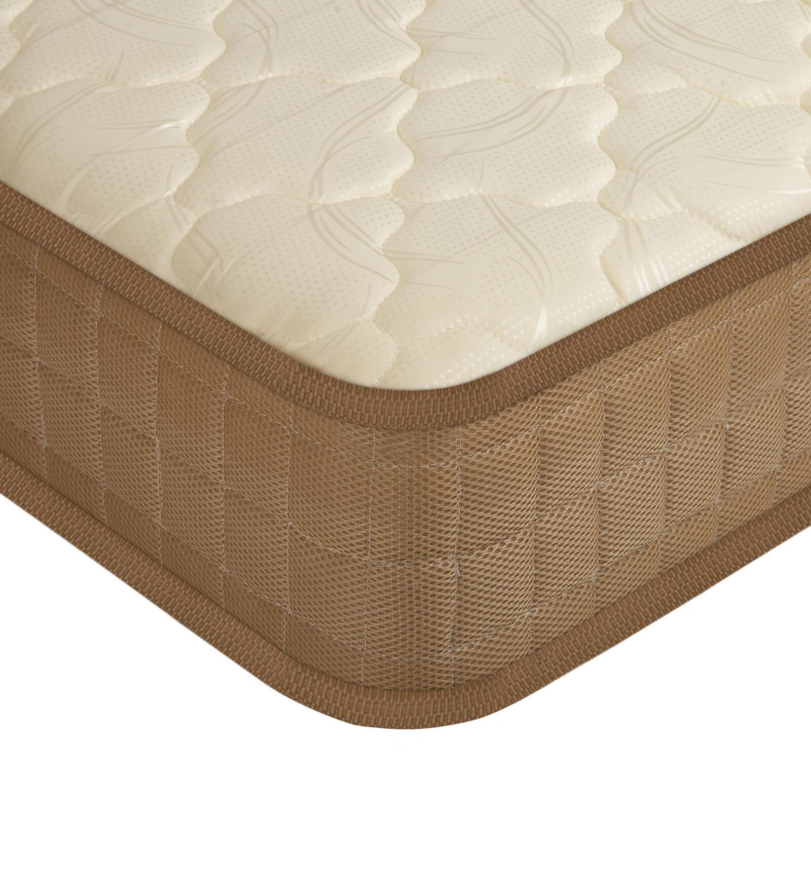 Buy Ecoback Dual Comfort 5 Inches Queen Size HR Foam Mattress in Beige