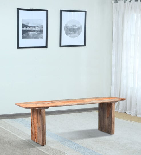 Echelon Bench In Brown And Grey Finish