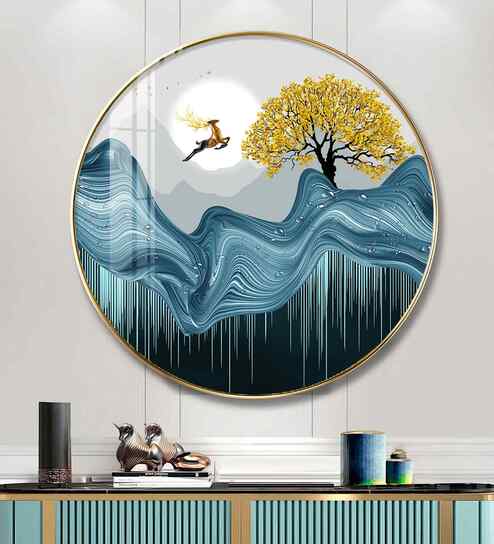 Echoes Of Nature Acrylic Round Wall Art