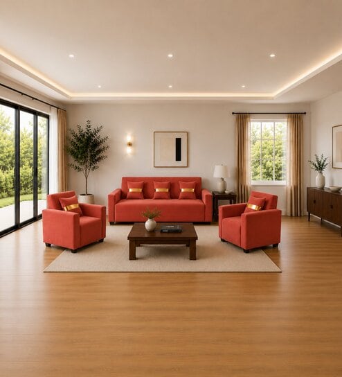 Eco Prima (3+1+1) Sofa Set Sofa In Rose Color