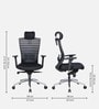 Echo Breathable Mesh Ergonomic Chair In Black Colour