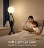 Eclipse Aura Sculptural Black LED Floor Lamp