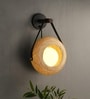 Eclipse Unique handmade Woven Wall Sconce Light, Natural/Bamboo Wall Sconce Light