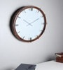 Eclipta Silver Wall Clock